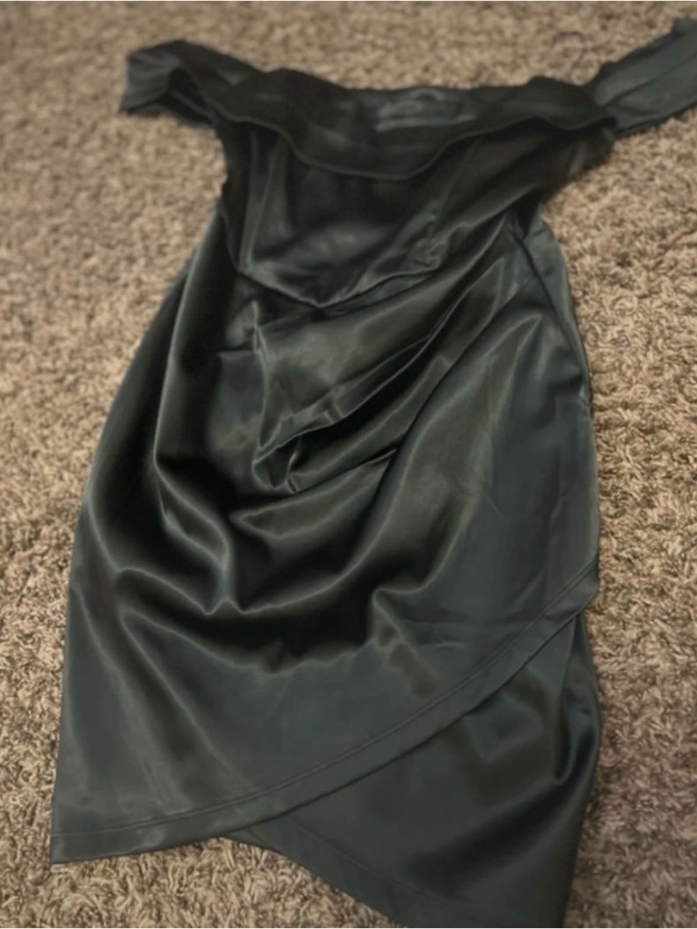 Elegant Black Off-Shoulder Dress